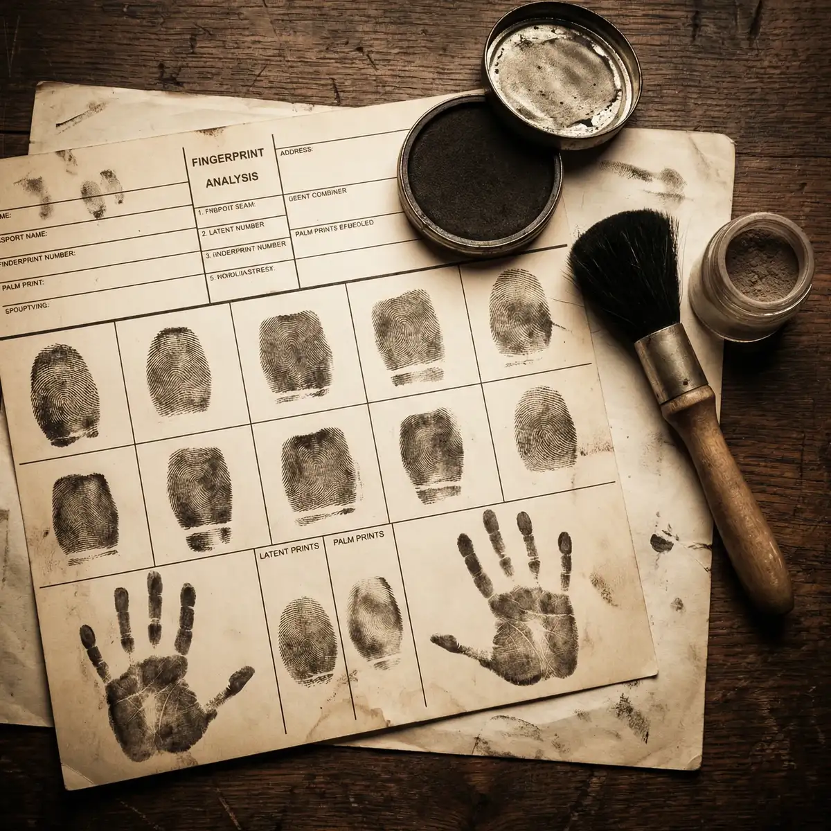指纹比对术 - 悬疑密室 侦探工具